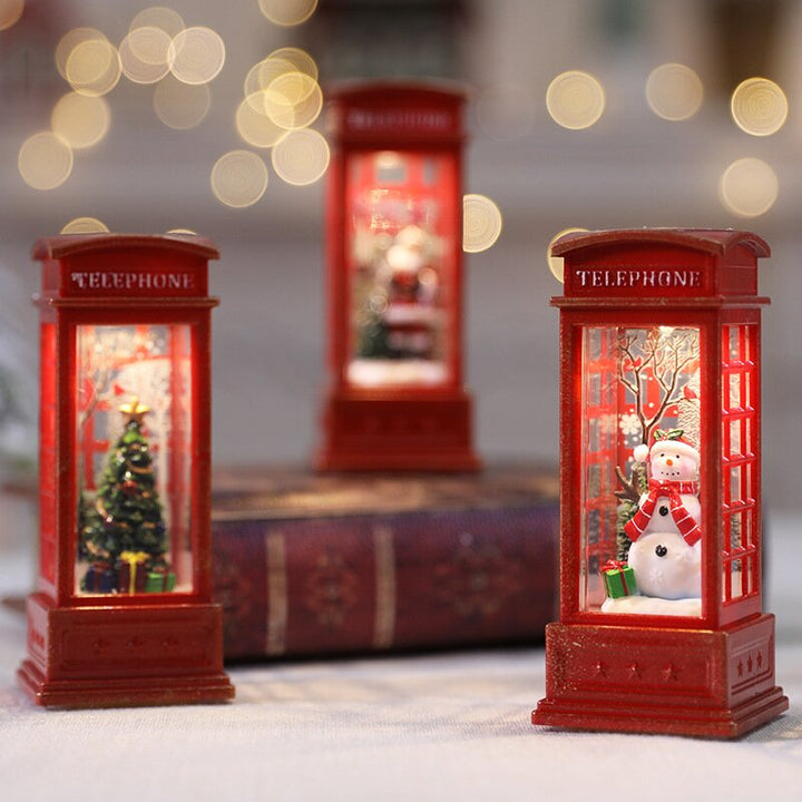 LED-Weihnachtslaterne mit Drehfunktion