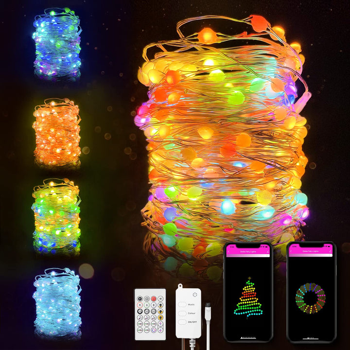 LED-Lichterkette Kupferdraht mit App-Steuerung