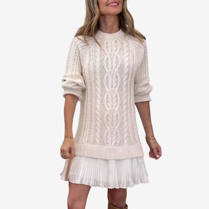 Gaëlle Strickkleid Zopfmuster