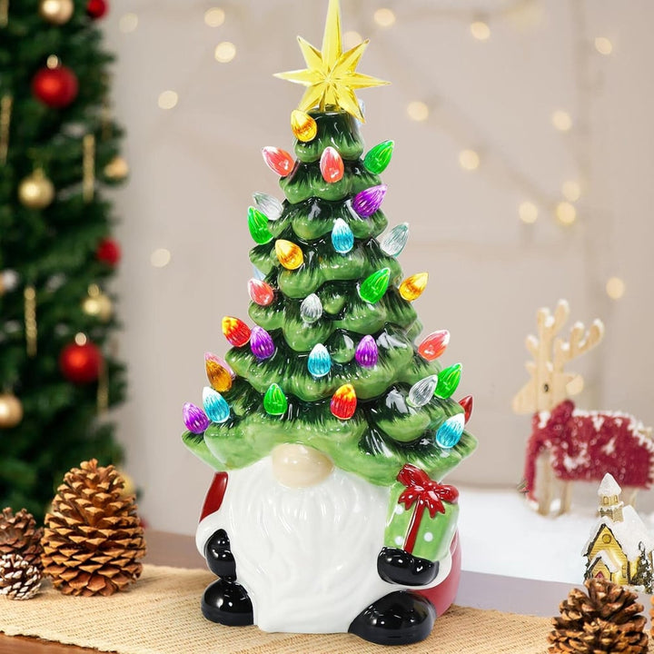 Beleuchteter Weihnachtswichtel-Baum