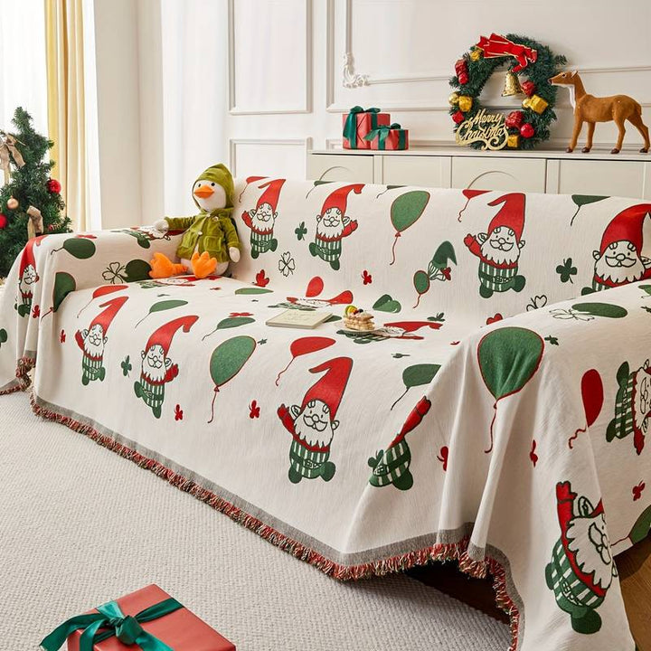Weihnachts-Sofaüberwurf mit Motiv