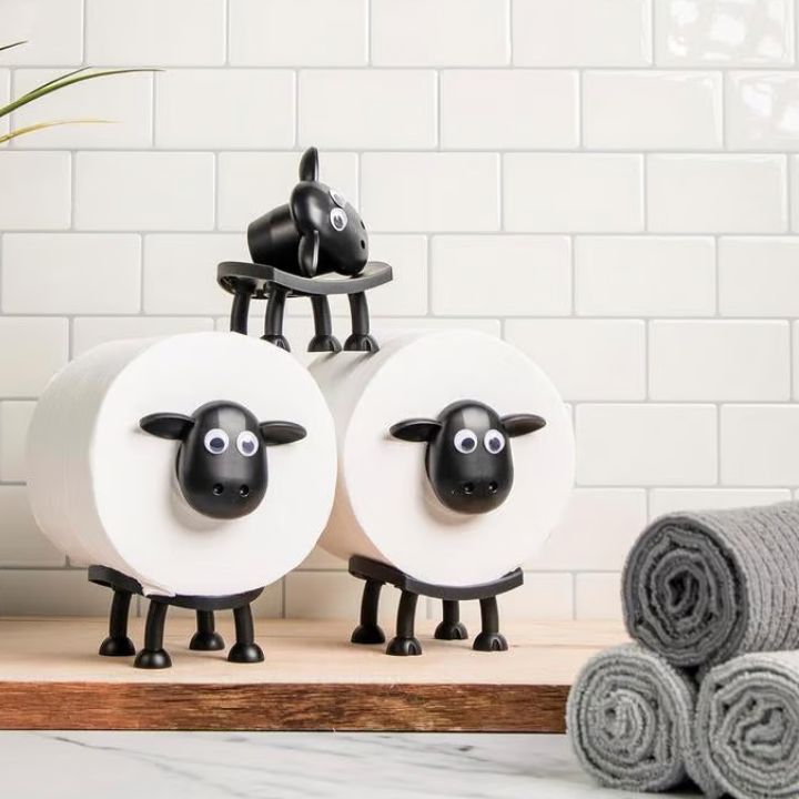 WollArt – Der dekorative Schaf-Halter für Ihr Badezimmer
