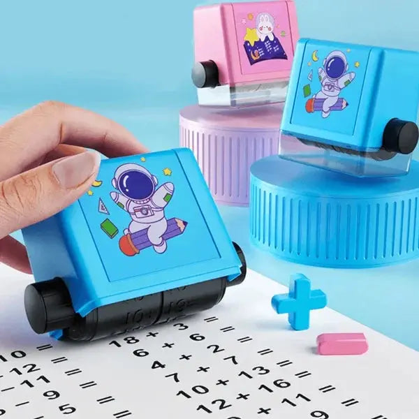 Drehbarer Matheaufgaben-Stempel für Kinder