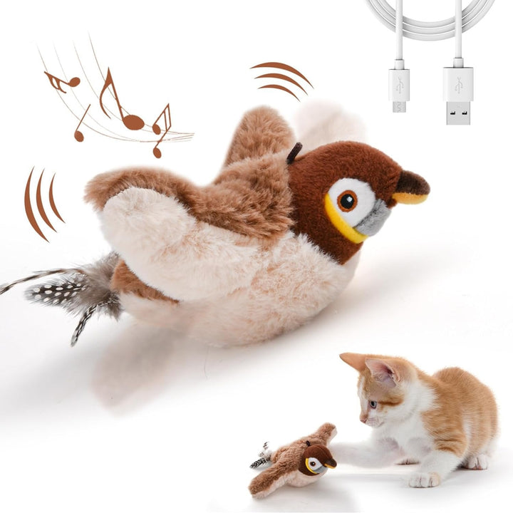 Interaktives Vogelspielzeug für Katzen