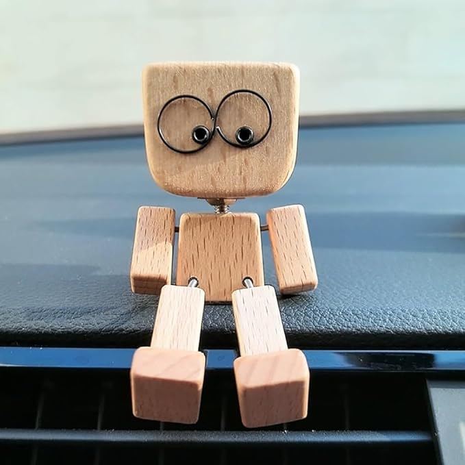 Wackelnde Holzfigur handgefertigt