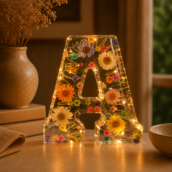 Blumenlampe - Handgefertigtes weiches Licht