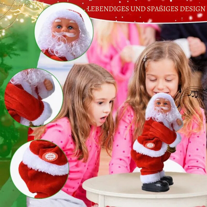 Animierter Weihnachtsmann mit wackelnder Hüfte