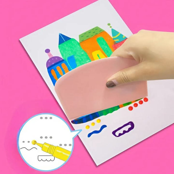 Kreativ-Bastelset für Kinder mit Papier und Stickern