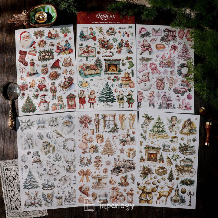 Weihnachts-Rubbelsticker Set