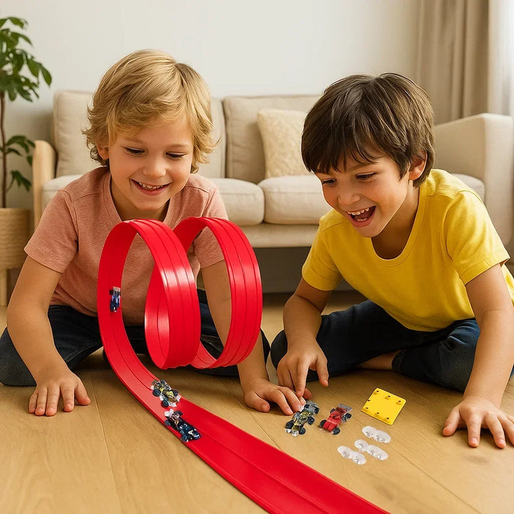 Flexibles Rennstrecken-Set für Kinder