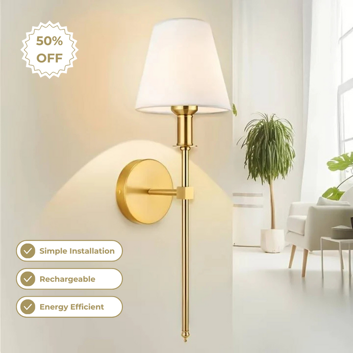 AuraGlow – Kabellose Wandleuchte mit sanftem Licht