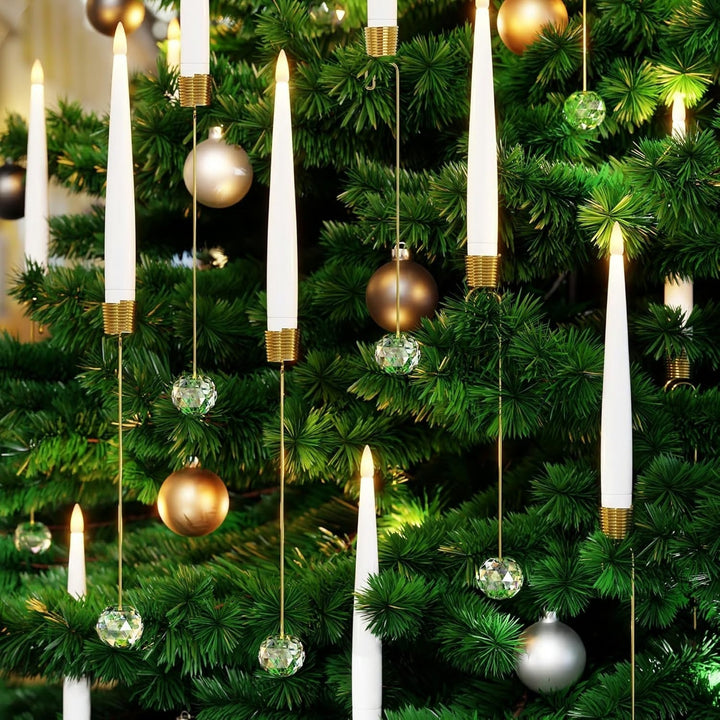 LED-Baumkerzen mit Kristallkugel