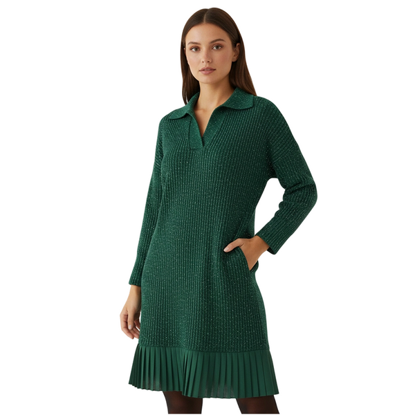 SparkleCollar™ A-Linien-Kleid – Kurz & elegant